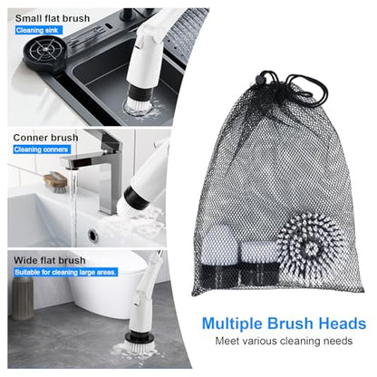 3 Pcs of Brush Heads,Replacement Brush Heads Set for Electric Spin Scrubber, Cordless Power Shower Scrubber, Cleaning Brush for Bathroom Tile Sink Floor Cleaning.