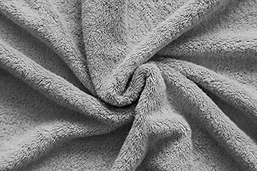 American Veteran Towel, Hand Towels for Bathroom Set of 4, 100% Cotton Turkish Hand Towel Sets, Soft Hand Face Towels, Light Grey Hand Towels - color: Light Grey