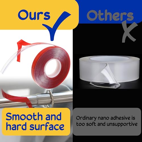 39 Ft Curtain Rod Tape - Smooth and Silent Sliding Accessories for Drapery Rings - Hard Surface - Wide - Make Curtains Slide Easier - size: 39ft