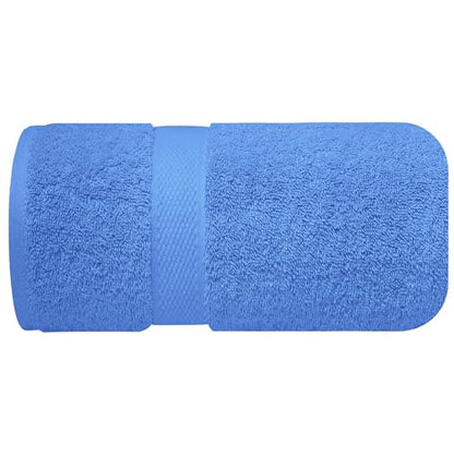 Infinitee Xclusives – Luxury Bath Sheets Towels – 1 Pack 600 GSM (35X70 Inches) – 100% Ring Spun Cotton Large Bath Towels for Bathroom (Eloquent Blue, Bath Sheets - Pack 1) - color: Eloquent Blue, size: Bath Sheet - 1 Pack