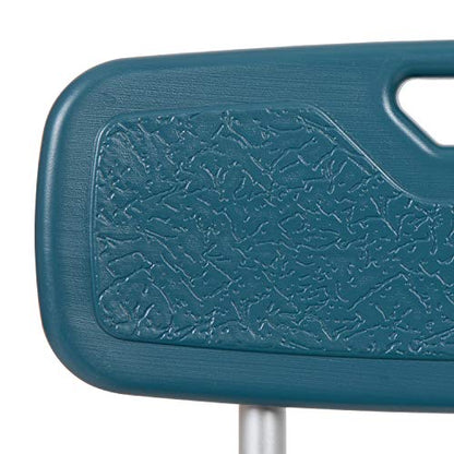 Flash Furniture HERCULES Series 300 Lb. Capacity Adjustable Navy Bath & Shower Chair with Quick Release Back & Arms - color: Navy