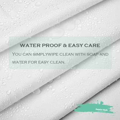 White Plastic Shower Curtain Liner, 72x72 Inch Thin Lightweight Plastic Bathroom Shower Showroom Inner Curtain with Rustproof Metal Grommet Holes and Weighted Magnets - color: A03-white, size: 72"W x 72"L (Pack of 1)