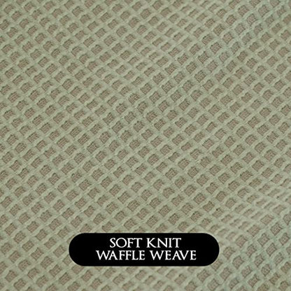 Canyon Rose Waffle Weave Long Spa Wrap, One Size, Sage | Luxurious Waffle Knit Body Wrap, Generous Length, Elasticized Top with Touch-and-Close Fastener, Machine Washable - color: Sage