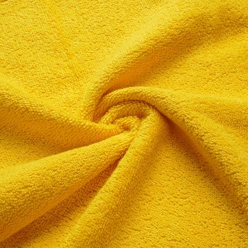 Fingertip Hand Towel | Absorbent |11x18 | Terry Velour Premium Washcloths, Bathroom use, 100% Cotton, Face, fingertip, Soft, Guest Towels (Pack of 4) (4, Gold) - color: Gold