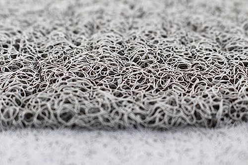 Splash Home Loofa Bathtub Mat Non-Slip, Shower Mat with 12 Suction Cups Bath Mat for Tub, 30 L x 17 W Inches, PVC - Grey - color: Grey