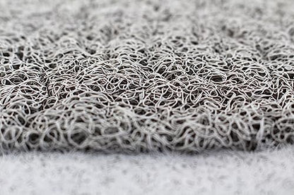 Splash Home Loofa Bathtub Mat Non-Slip, Shower Mat with 12 Suction Cups Bath Mat for Tub, 30 L x 17 W Inches, PVC - Grey - color: Grey