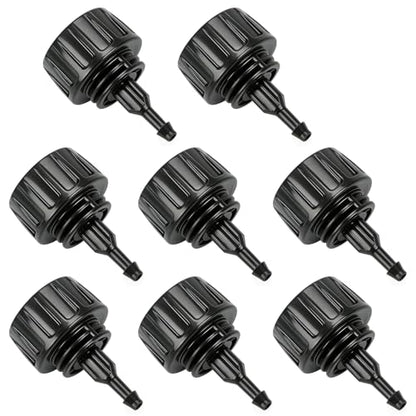 8 Pack 3/4" Garden Hose To 1/4" Irrigation Tubing Adapter, 1/4 Inch Drip Irrigation Tubing To Faucet Garden Hose Adapter 3/4 Inch FHT To 1/4 Inch Supply Line Adapter Fittings - size: 3/4" to 1/4" Tube Adapter-8P