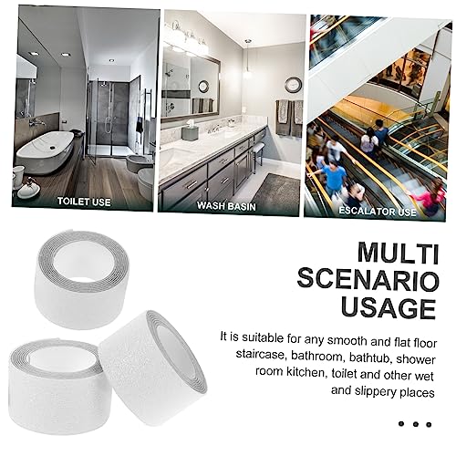 Holibanna 3pcs Self-Adhesive Anti-Slip Stickers for Stairs Non-Slip Floor Strips Waterproof Safety Tape for Bathrooms and Bathtubs for Home Use