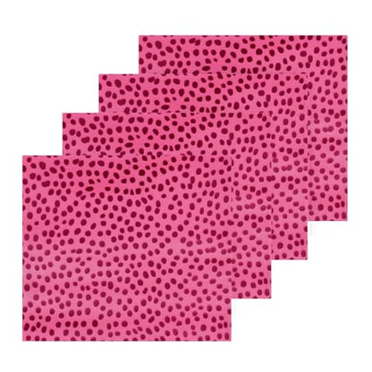 Kigai Pink Leopard Print Washcloths, Soft and Absorbent Cotton Towel, 2 Pack 12 X 12 Inches Premium Quick Dry Face Towel