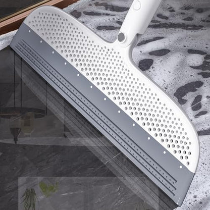 Multifunction Floor Squeegee Broom for Pet Hair Removal, Silicone Magic-Style Broom for Floor Cleaning, 51.77" Long Handle for Carpet, Bathroom Tile, Hardwood Floors, Garage, Liquid Spills, Fine Dust