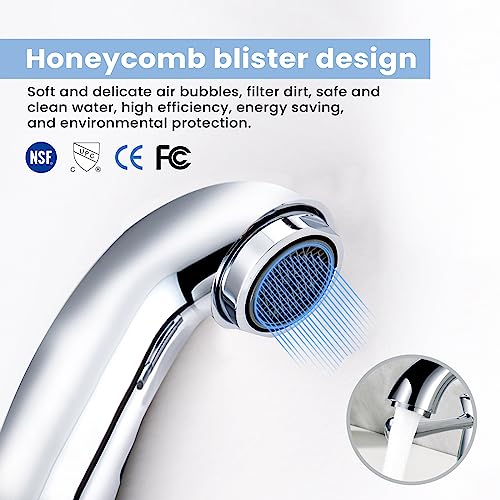 Touchless Bathroom Faucet for 3 Holes 3 Handles, Controlling Temperature & Adjustable Water Flow, Short & Long Induction Modes, Auto Motion Sensor Bathroom Faucet Set (29183 Brushed Nickel) - color: 29183 Brushed Nickel