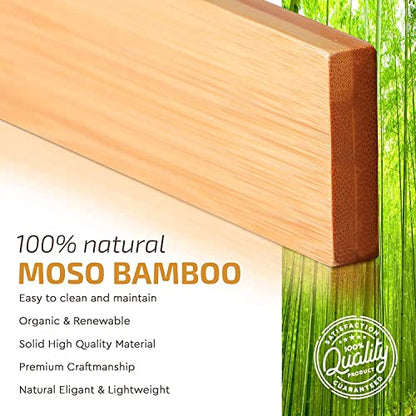 6-Pack Drawer Dividers 2.6-Inch High Dresser Drawer Organizer 16 to 22 Inch | Bamboo, Spring Loaded, No Tools Needed, Fits Wide Drawers for Socks, Clothes, Utensils, Bedroom, Bathroom, Kitchen, Office - color: Bamboo