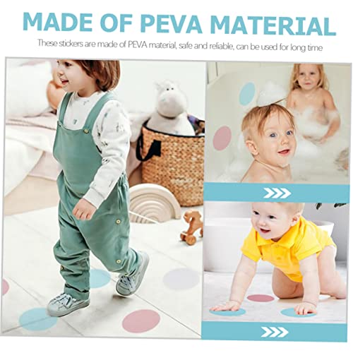 ULTECHNOVO 18Pcs Slip Shower Stickers Bathtub Decals for Safety Peva Adhesive Non Slip Strips Easy Installation for Bathroom Floors Stairs Mixed