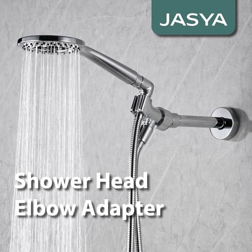 Chrome 90 Degree Elbow Shower Head Adapter All Metal | Handheld Shower Head Elbow Adapter Shower Arm Angle Adapter Shower Arm Extension Showeradapter For Shower Head Extension Pipe - color: Chrome, size: 90°