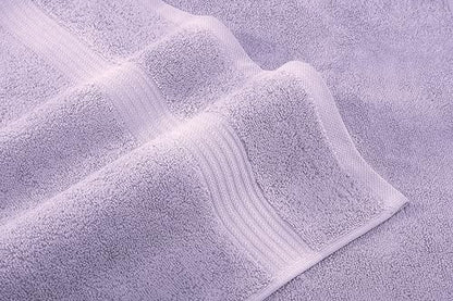 American Veteran Towel, 6 Piece Towel Set for Bathroom, 100% Cotton Turkish Bathroom Towels, 2 Bath Towels 2 Hand Towels 2 Washcloths, Lilac - color: Lilac, size: X Large 6 PC