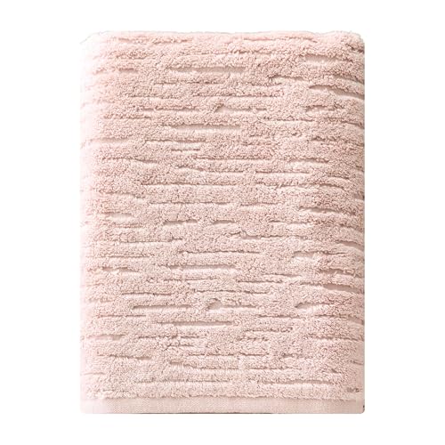 SKL Home CloudSoft 100% Cotton Luxury Bath Towel, 600 GSM, Ultra Plush & Absorbent, Blush Pink - color: Blush Pink, style: Bath Towel