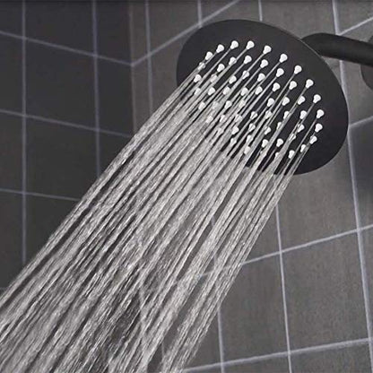 NearMoon Rain Shower Head, Ultra-Thin Design-Pressure Boosting, Awesome Some Experience, High Flow Stainless Steel Rainfall Head (6 Inch,Matte Black) - color: Matte Black, size: 6 Inch