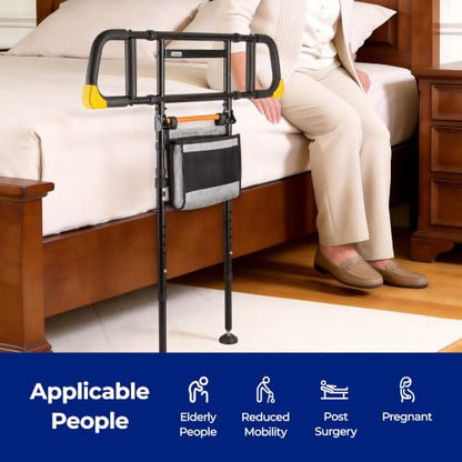 Bed Rails for Elderly Adults Safety, 350 lb Capacity Foldable Bed Rail for Seniors, Width and Height Adjustable, Safety Rail for Adults - size: Bed Rail_5_C