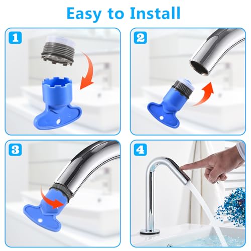 12 PCS Faucet Aerator Set, M16.5, M18.5, M21.5, M24, Kitchen & Bathroom Sink Aerator Replacement with Key Removal Wrench Tool - style: 16.5MM+18.5MM+21.5MM+24MM