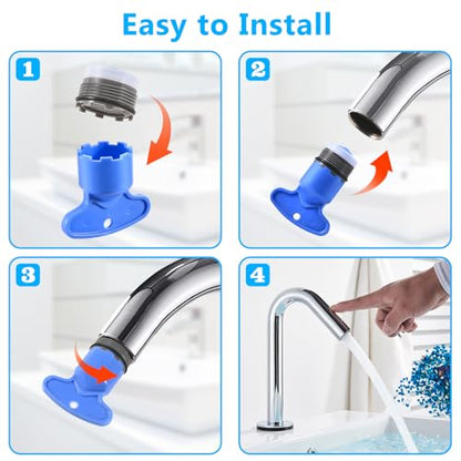 12 PCS Faucet Aerator Set, M16.5, M18.5, M21.5, M24, Kitchen & Bathroom Sink Aerator Replacement with Key Removal Wrench Tool - style: 16.5MM+18.5MM+21.5MM+24MM