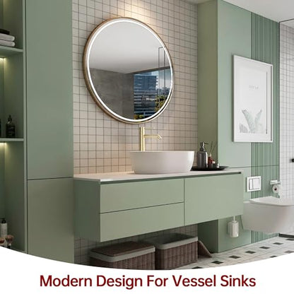 SUMERAIN Tall Bathroom Vessel Sink Faucet, Brushed Gold | 304 Stainless Steel, Water-Saving, Single Handle, Single Hole, Lead-freee, with Supply Lines, Easy Install - color: Brushed Gold, size: Vessel Sink faucet