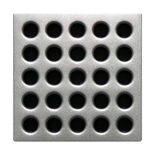 E4410 Square Shower Drain Grate, Satin Nickel