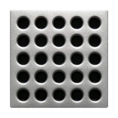 E4410 Square Shower Drain Grate, Satin Nickel