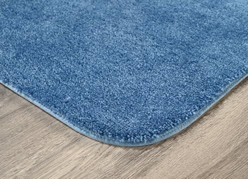Garland Rug Traditional Bath Rug, 24-Inch by 40-Inch, Basin Blue - color: Basin Blue, size: 2' x 3'4" (Rectangular)