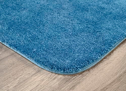 Garland Rug Traditional Bath Rug, 24-Inch by 40-Inch, Basin Blue - color: Basin Blue, size: 2' x 3'4" (Rectangular)