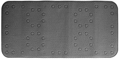 Home Expressions Deluxe Bathtub Mat Non Slip, Soft Foam Bath Mats for Bathroom Tub, Bathtub Mat with Drain Holes, Suction Cups- 36” X 17” (Dark Grey) - color: Dark Grey