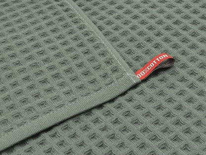 Mia'sDream Cotton Waffle Wash Cloths, 6 Pack, 13" x 13", Olive Green | Soft Washcloths,Thin Wash Cloths For Showering Face, Quick Drying Face Cloths, Small Hand Towels for Bathroom & Kitchen - color: Olive Green (Washcloth: 13" X 13")