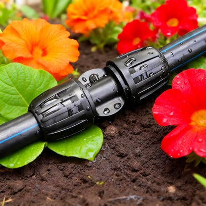 13 Pcs 1/2 Inch Drip Irrigation Coupling Fittings, Drip Line Lock Nut Barbed Coupler Connectors For 1/2 Inch Drip Tubing (0.60"-0.65" OD) Garden Irrigation System Anti-drop Connection Parts - size: 1/2 inch Coupling
