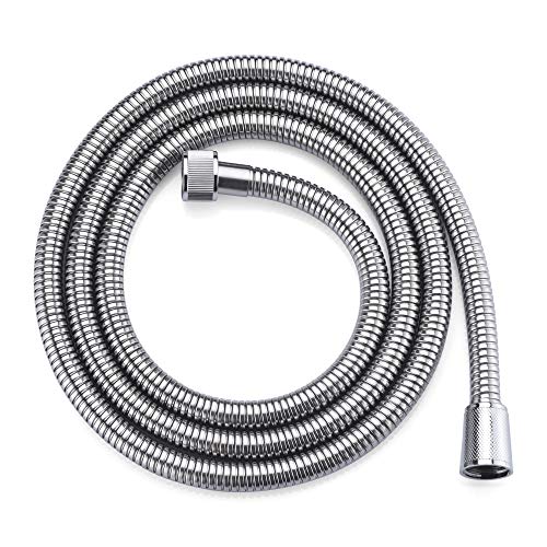 Rainovo Shower Hose Stainless Steel, 71 Inches(6 Feet) Extra Long Handheld Shower Head Hose Extension Replacement, Kink-Free Flexible Shower Hose Attachment For Shower Head Brushed Nickel. - size: 71 inches