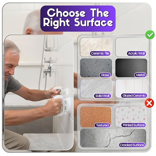 Safe-er-Grip Traveler Suction Cup Balance Assist Bar for Bath and Shower | Traveler suction cup balance assist bar provides portable support for tubs and showers at home, hotels and while traveling. - size: 1 Count (Pack of 1)