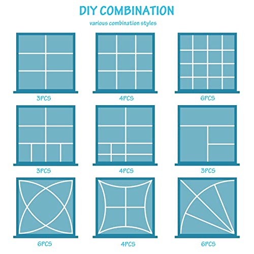 24 Pcs Drawer Divider Adjustable DIY Storage Organizer Separator for Tidying Clutter Cutlery Underwear Socks Clothes Dresses Desk & Box in Kitchen Bathroom Bedroom Office (Cut at Will) - size: 24 Pieces