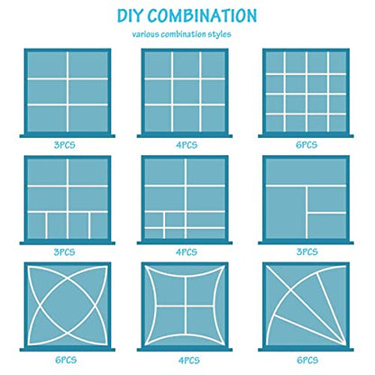 24 Pcs Drawer Divider Adjustable DIY Storage Organizer Separator for Tidying Clutter Cutlery Underwear Socks Clothes Dresses Desk & Box in Kitchen Bathroom Bedroom Office (Cut at Will) - size: 24 Pieces