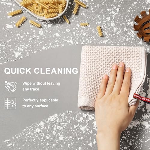 joybest Cotton Kitchen Dish Cloths, 8-Pack Waffle Weave Ultra Soft Absorbent Dish Towels Washcloths Quick Drying Dish Rags, 12x12 Inches, Beige - color: Beige, size: 12 in x 12 in