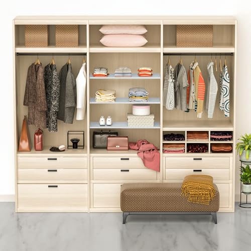 Large Expandable Wardrobe Shelves, Heavy-Duty Metal Closet Shelf Wardrobe Shelves Organizer System, Under Sink, 15.7''W, 3Pack - size: 26-38'' x 15.8'' W