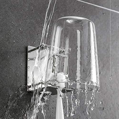 Toothbrush Holder Wall Mounted, Stainless Steel Bathroom Organizer for Electric Toothbrush, Toothpaste & Cup, No Drill Adhesive Shower Caddy (Silver,2 Pack) - color: Silver (2 Pack)