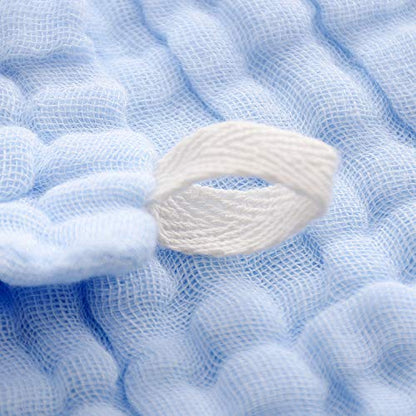 Baby Washcloths - Natural Cotton Baby Wipes - Soft Newborn Face Towel for Sensitive Skin - 10 Pack, 12x12 inches - color: Blue