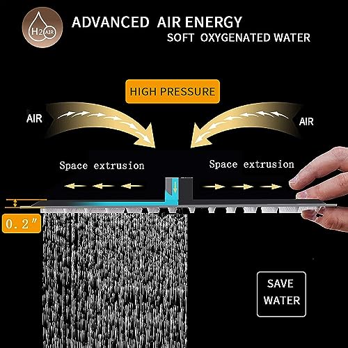 10 In Rain Shower Head High Pressure Rainfall Shower Head Bronze | Square Rain Bathroom Showerhead, High Flow, Large Stainless Steel, Ceiling Mounted, Wall Mounted, Waterfall Full Body - color: Oil Rubbed Bronze, size: 10 Inch