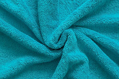 American Veteran Towel, 100% Cotton Turkish Bath Towels for Bathroom 4 Pack, 27x54 Extra Large Premium Soft Drying Bathroom Towels, Aqua Blue - color: Aqua Blue, size: 27x54