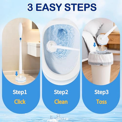 120 Count Disposable Toilet Brush Refills for Clorox, 5X Cleaning Power | Upgrade 3-Layer Thickened, Fresh Fragrance, No Falling Apart, Toilet Cleaning Refills, Touch-Free Disposable Toilet Brush