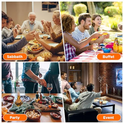 Portable Food Warmers,Electric Warming Tray Hot Tray Heating Mat Food Warmer Heating Pad Keep Foods Warming for Gatherings,Parties, Auto Shut-Off - color: Gray