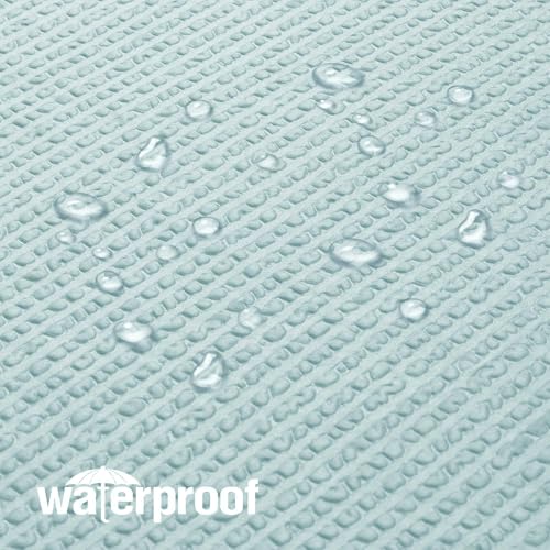 Small Stall Shower Curtain - Embossed Textured Bathroom Curtain, 36 x 72 Shower Curtain for RV Camper, Machine Washable Water Resistance, Light Green - color: Light Green, size: 36"W x 72"L (Pack of 1)