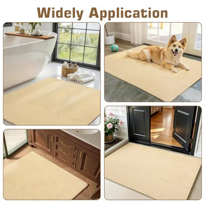 58x44 Extra Large Shower Mat, Anti Slip Shower Mats for Inside Shower, PVC Loofah Mats for Shower and Bathroom, Quick Drying, Beige - color: Light Khaki