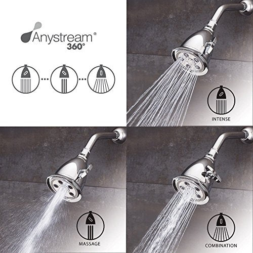 Speakman S-2005-HB-BC Hotel Anystream High Pressure 2.5 GPM Adjustable Shower Head, Brushed Chrome - color: Brushed Chrome, size: 2.5 GPM