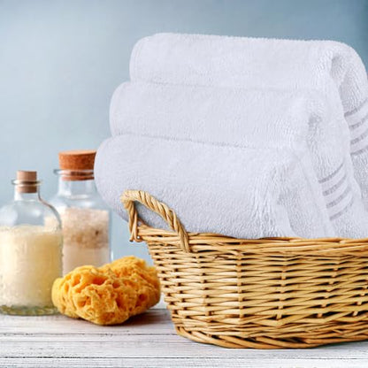Utopia Towels 12 Pack Premium Wash Cloths, 12x12 in, 100% Cotton, White | Highly Absorbent Soft Feel Lightweight Washcloths - Premium Ring Spun Cotton, Ideal for Bathroom, Spa, Gym & Face - color: White