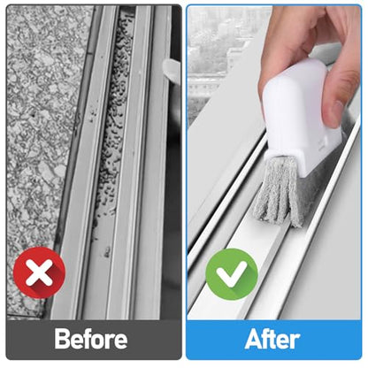 Palksky Window Track Cleaner Set, Window Groove Cleaning Brush Tools, 7PCS