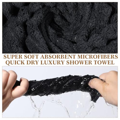 Set of 6 Oversized Microfibers Bath Towel Set 40'' x 80'' Quick Dry Absorbent Bath Sheets with 2 Extra Large Shower Towels 2 Soft Hand Towels 2 Washcloths for Bathroom Gym Spa